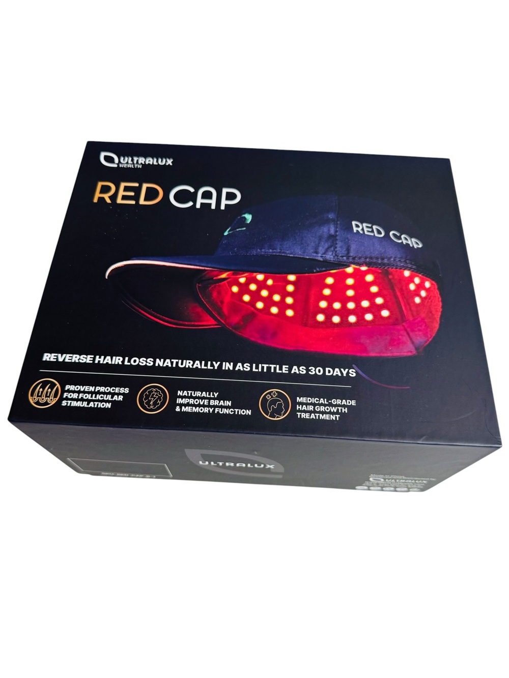 Red Cap LED Hair Growth Cap - Red